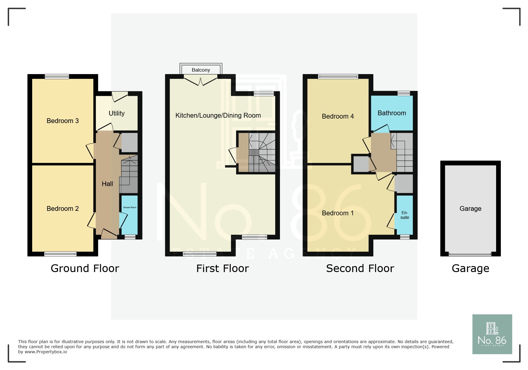 14 Moorland Green, Gorseinon, West Glamorgan floorplan
