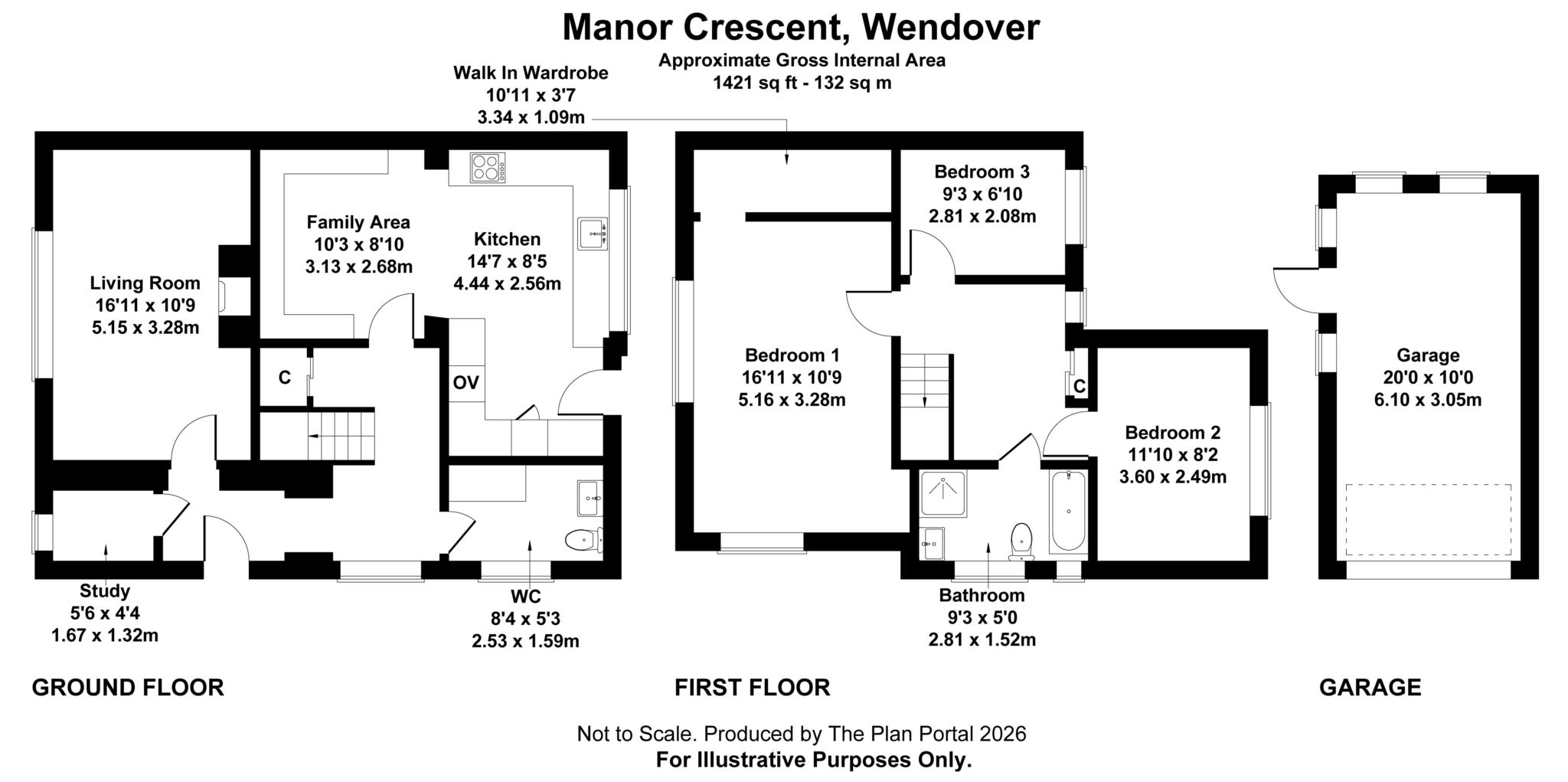26, Manor Crescent, Aylesbury floorplan