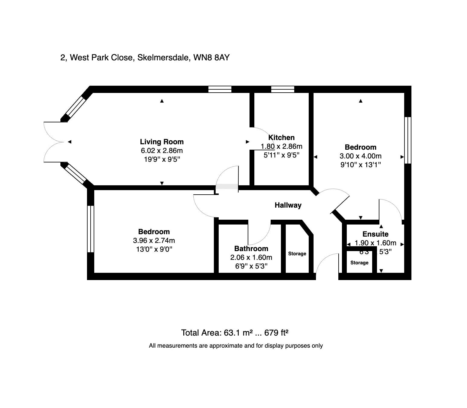 2, West Park Close, Skelmersdale floorplan