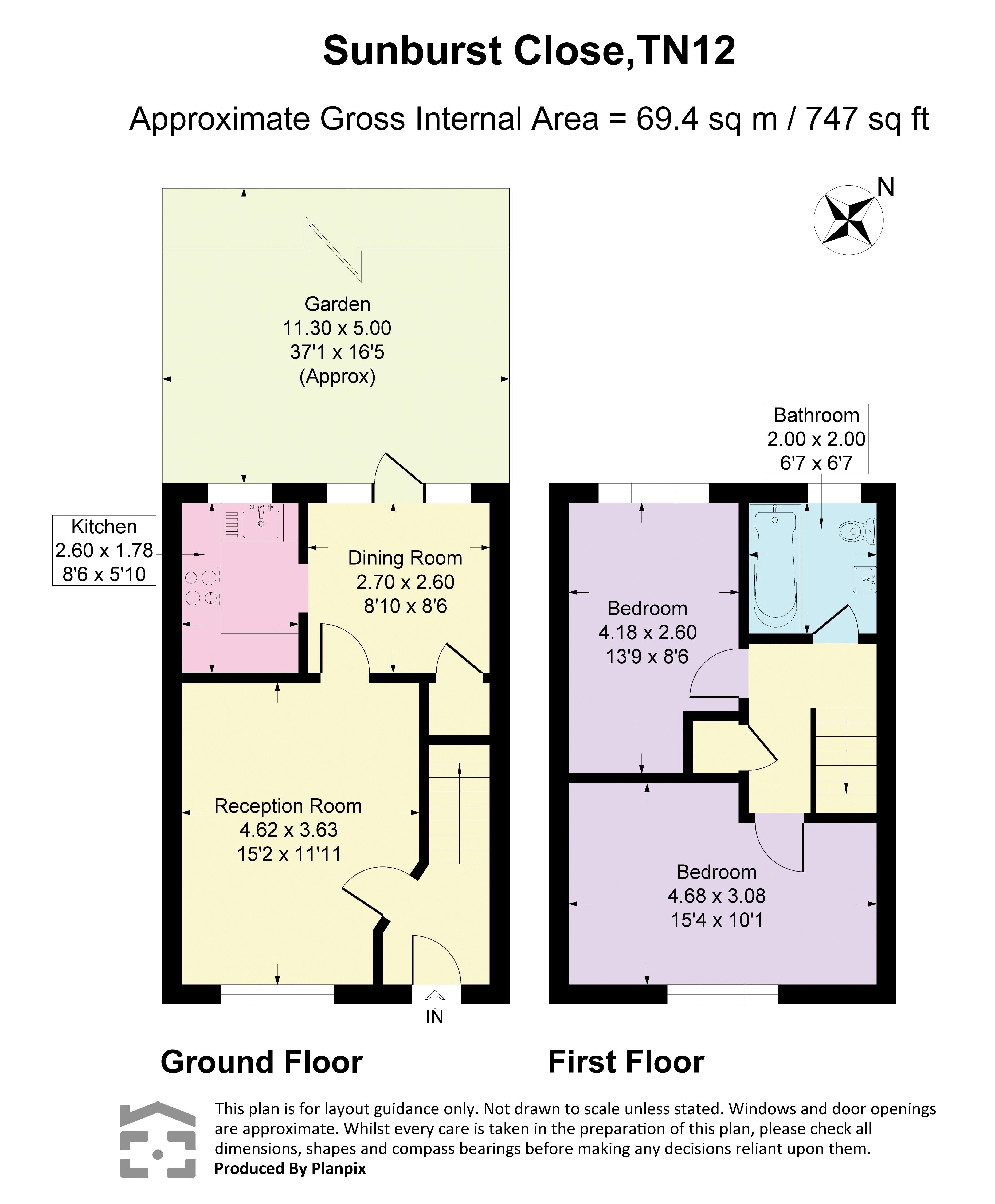 3, Sunburst Close, Tonbridge floorplan