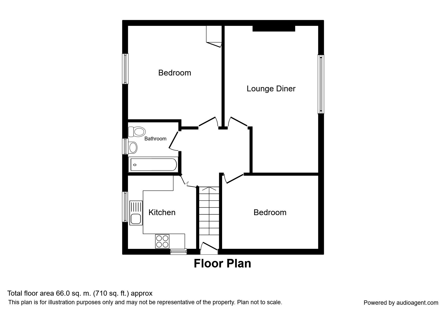 2 Bedrooms Flat for sale in Ballantrae Road, Blackburn BB1