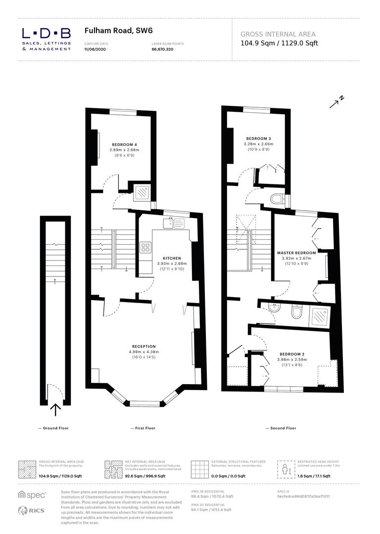 696A, Fulham Road, London floorplan