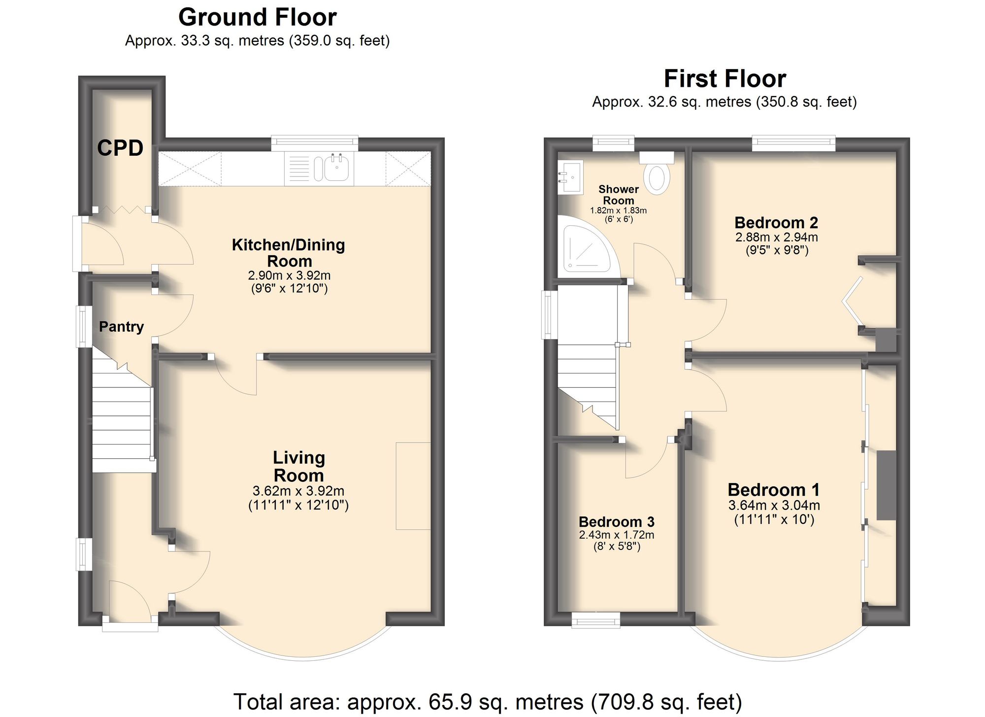 1 Athelstan Road, Sheffield floorplan
