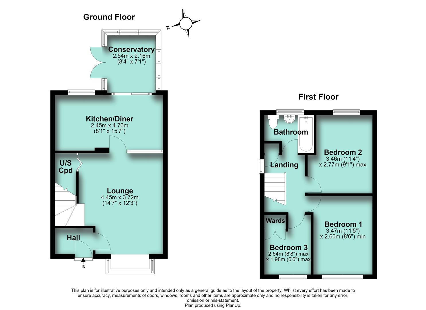 78, Keats Way, Rushden floorplan