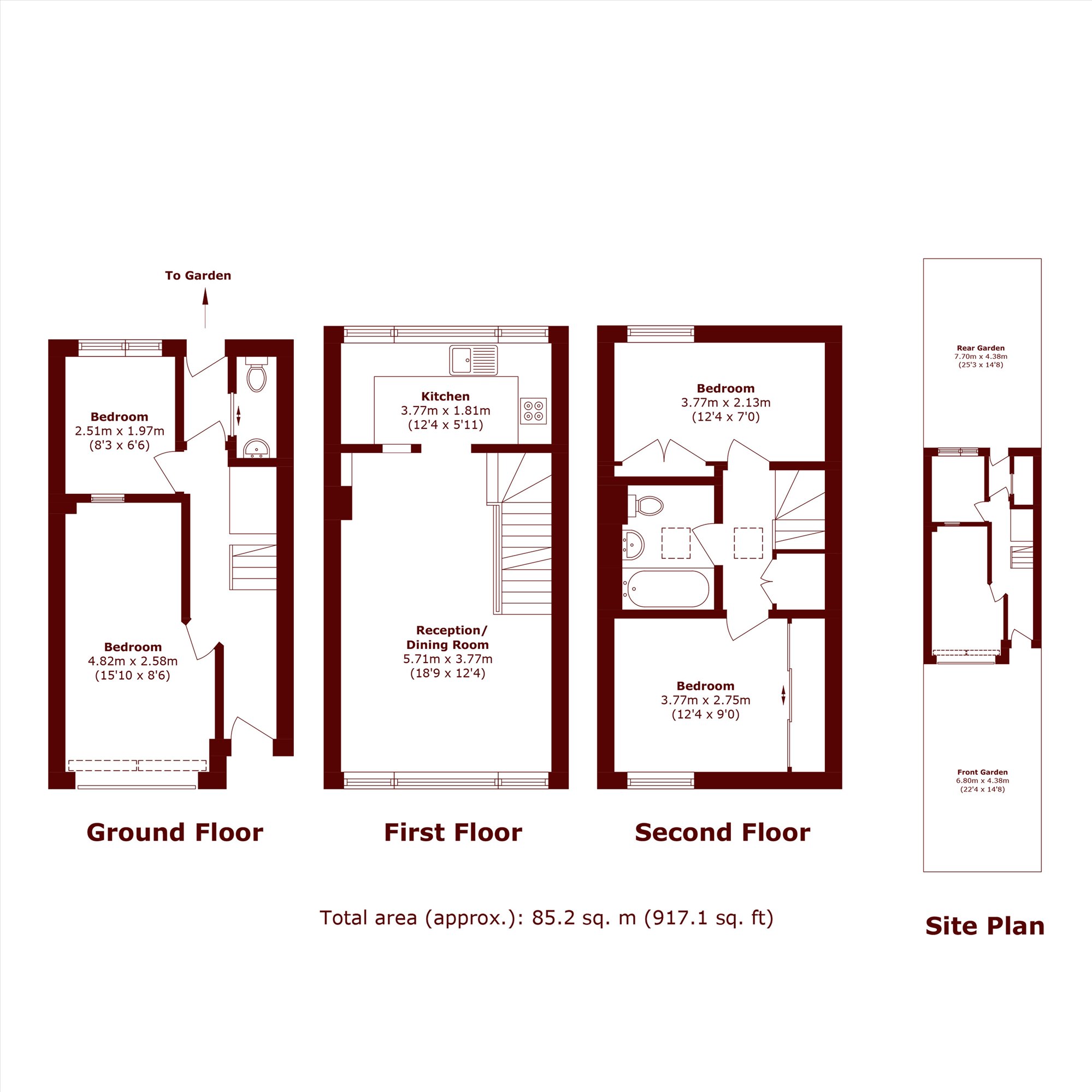 Paxton Close, Richmond floorplan