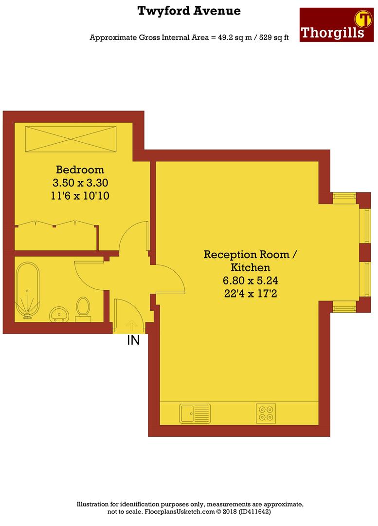 1 Bedrooms Flat to rent in Twyford Avenue, London W3