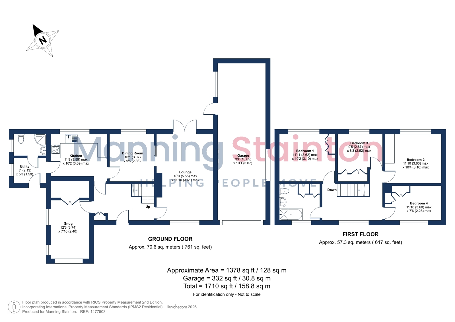 43, School Lane, Wakefield floorplan