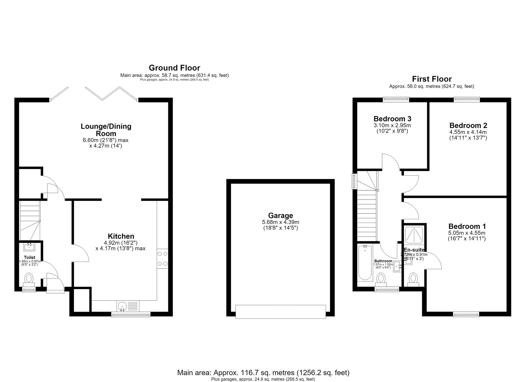 3 Wortham Grove, Royston floorplan
