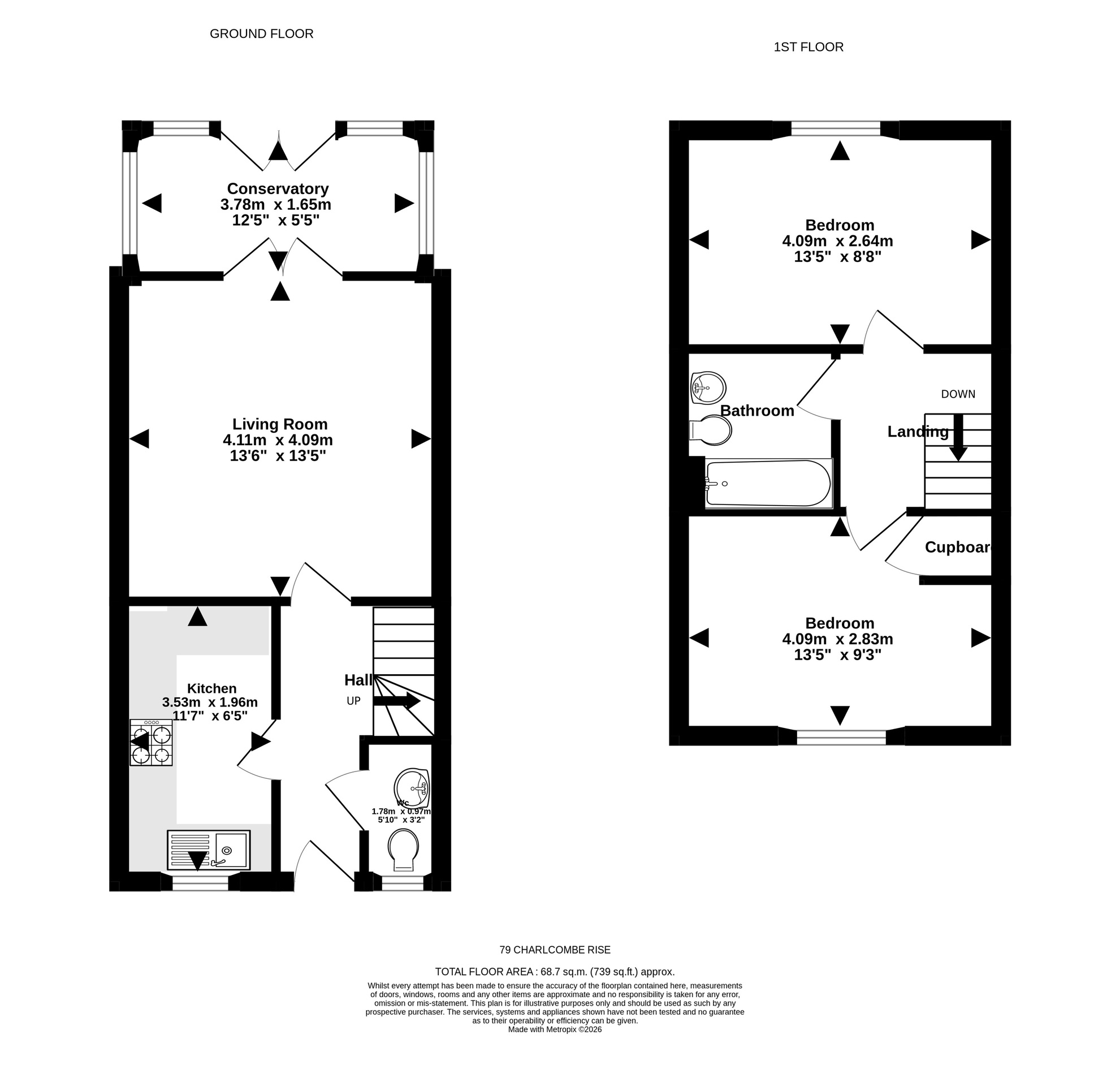 79 Charlcombe Rise, Portishead floorplan
