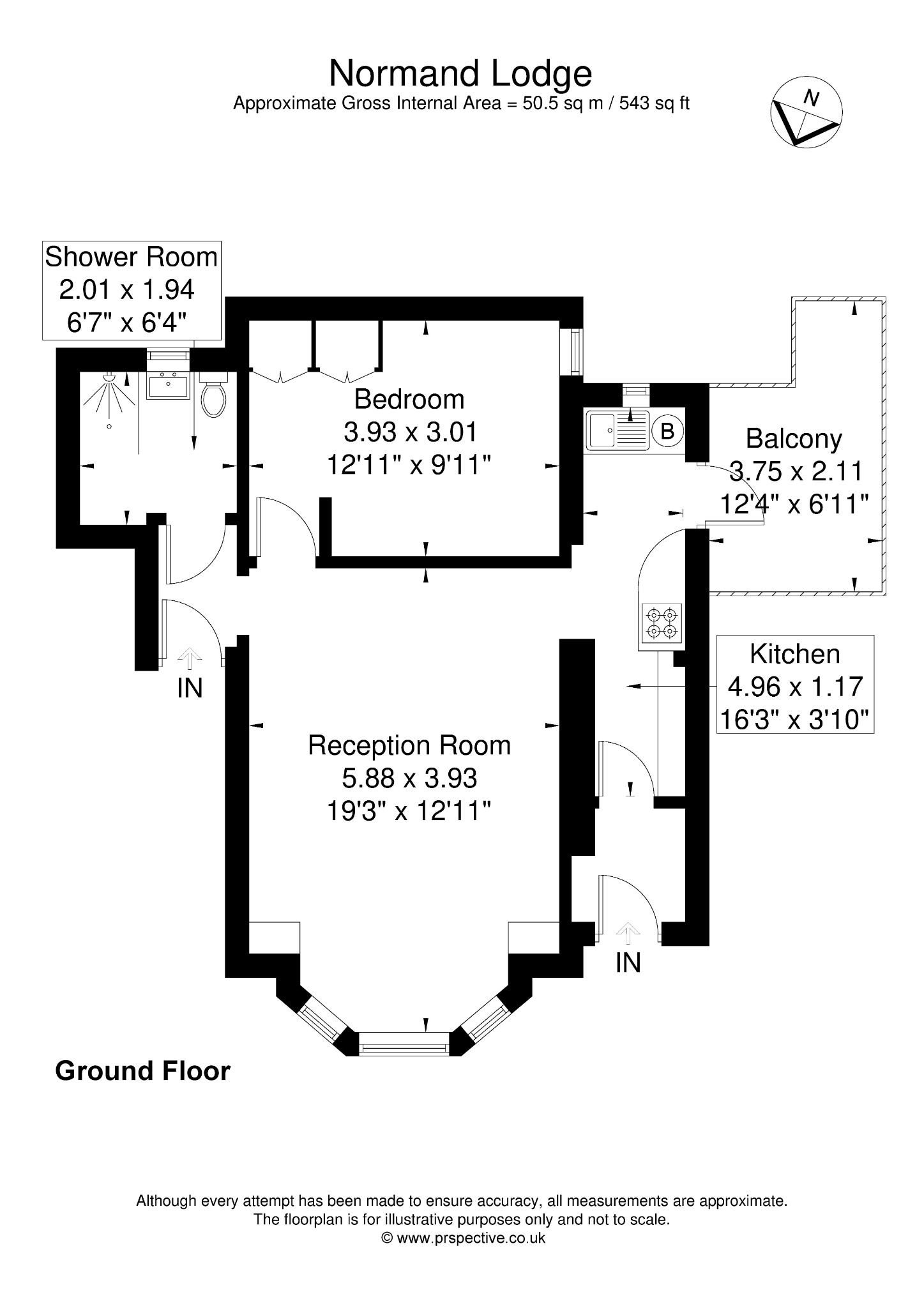 Greyhound Road, London floorplan