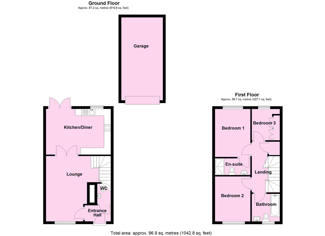 4, Dale Close, Lutterworth floorplan