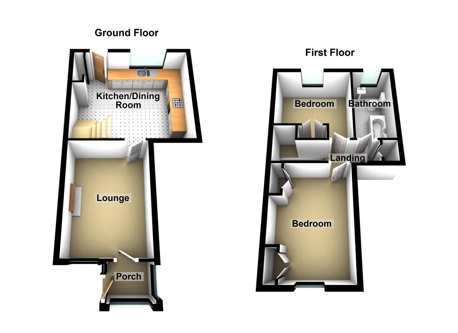 2 bed semidetached house for sale in Penybryn, Cardigan SA43