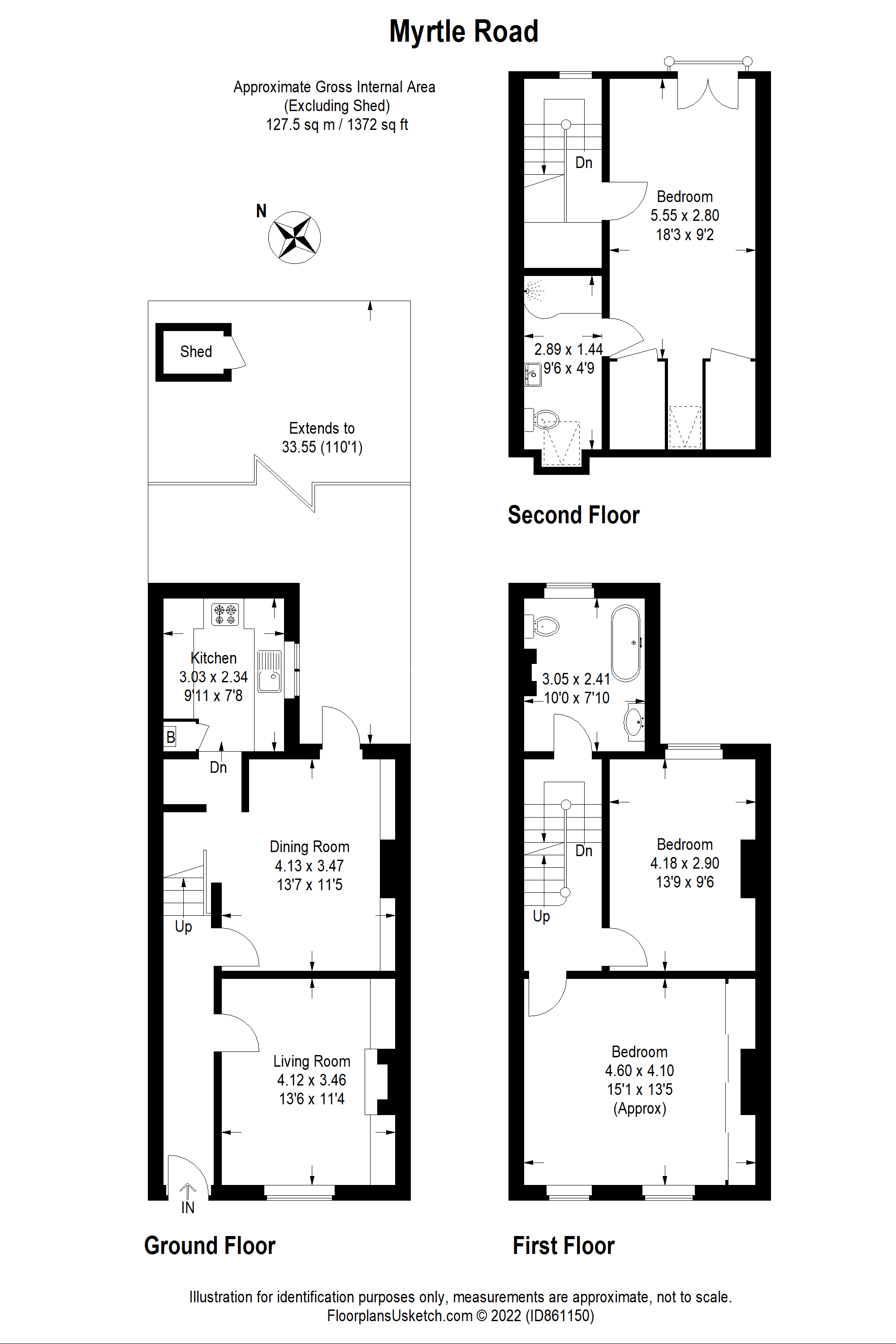 Myrtle Road, Sutton SM1, 3 bedroom end terrace house for sale