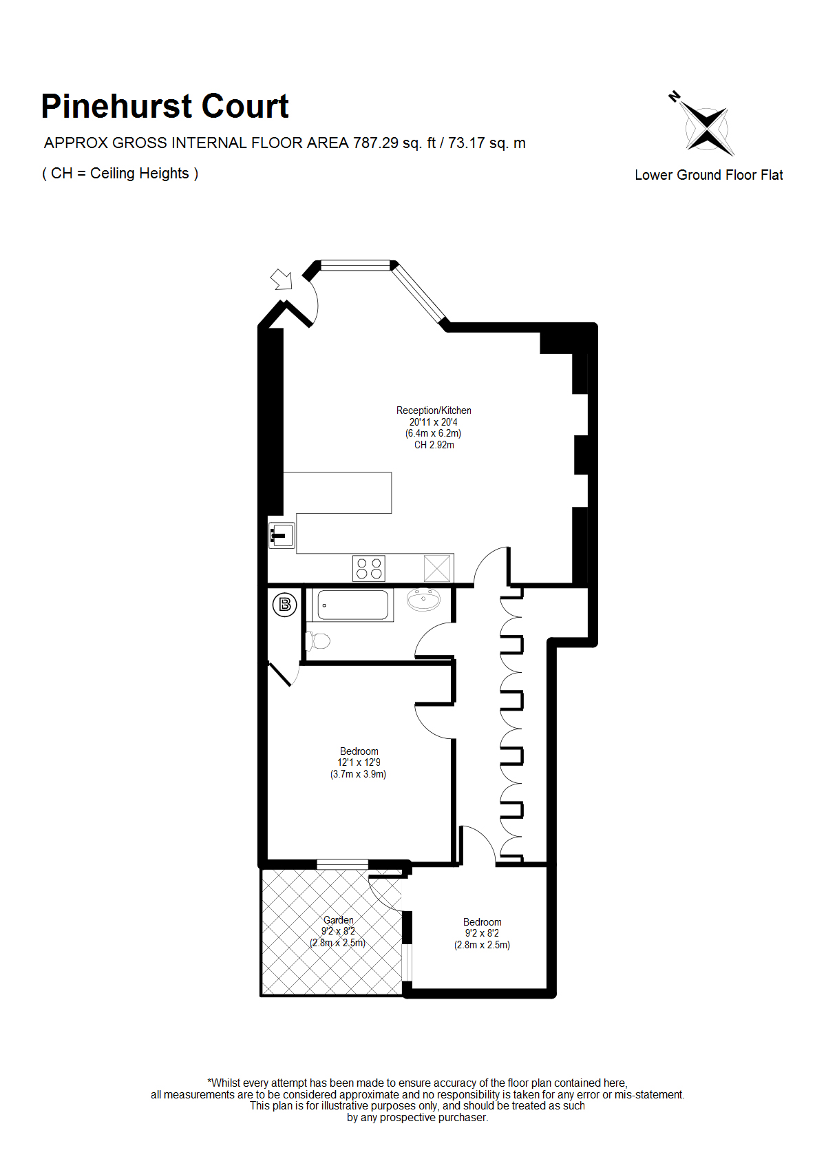 2 Bedrooms Flat to rent in Pinehurst Court, Colville Road W11