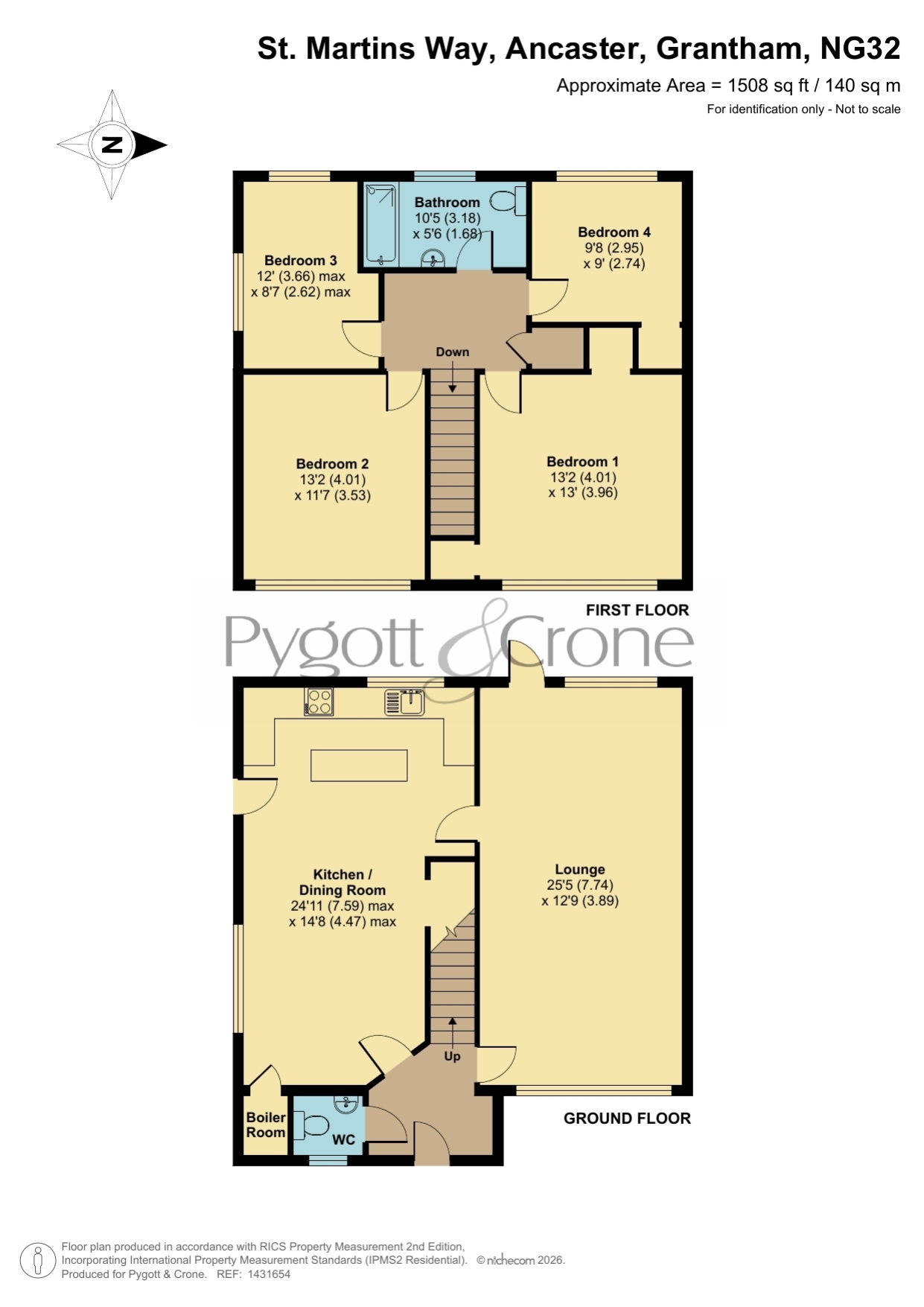 2, St. Martins Way, Grantham floorplan