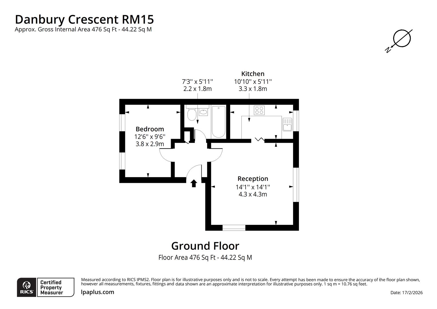 267, Danbury Crescent, South Ockendon floorplan