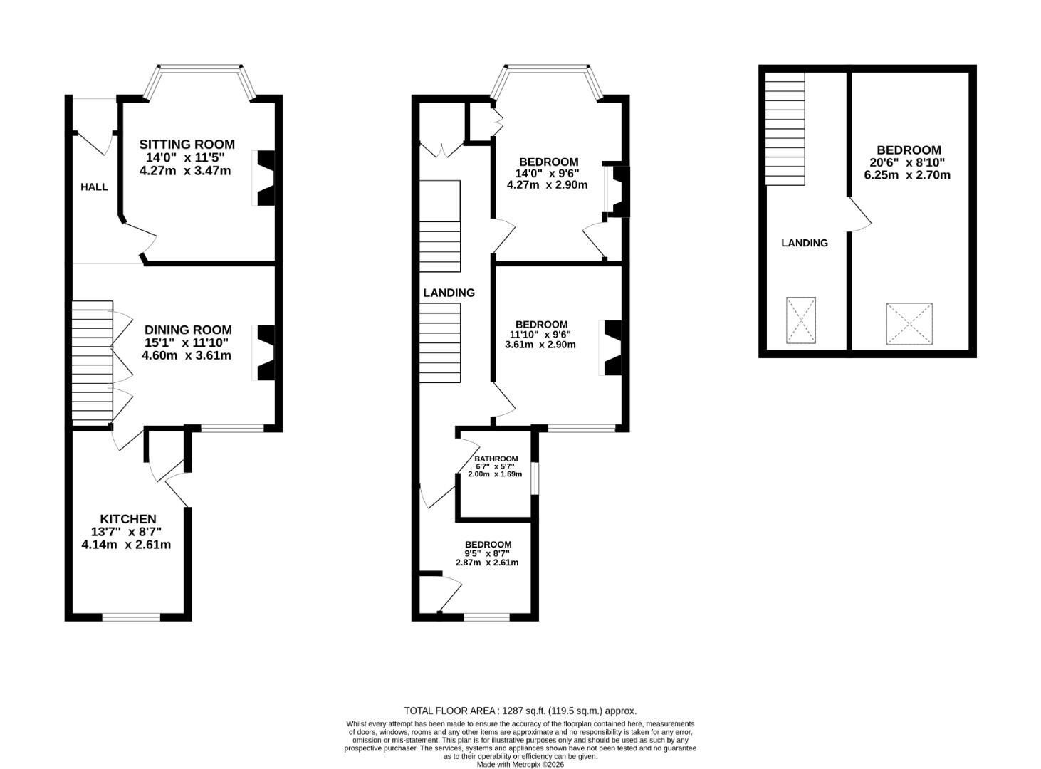 82, Somerset Road, Folkestone floorplan