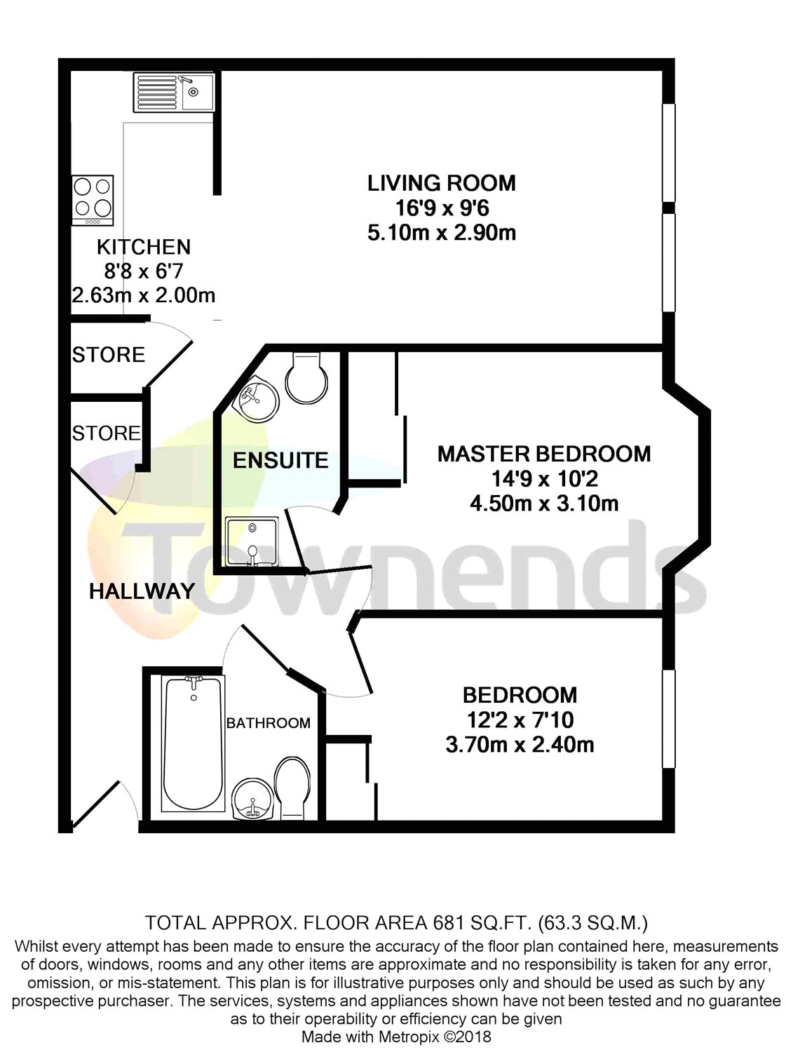 2 Bedrooms Flat to rent in Elmhurst Court, Heathcote Road, Camberley, Surrey GU15