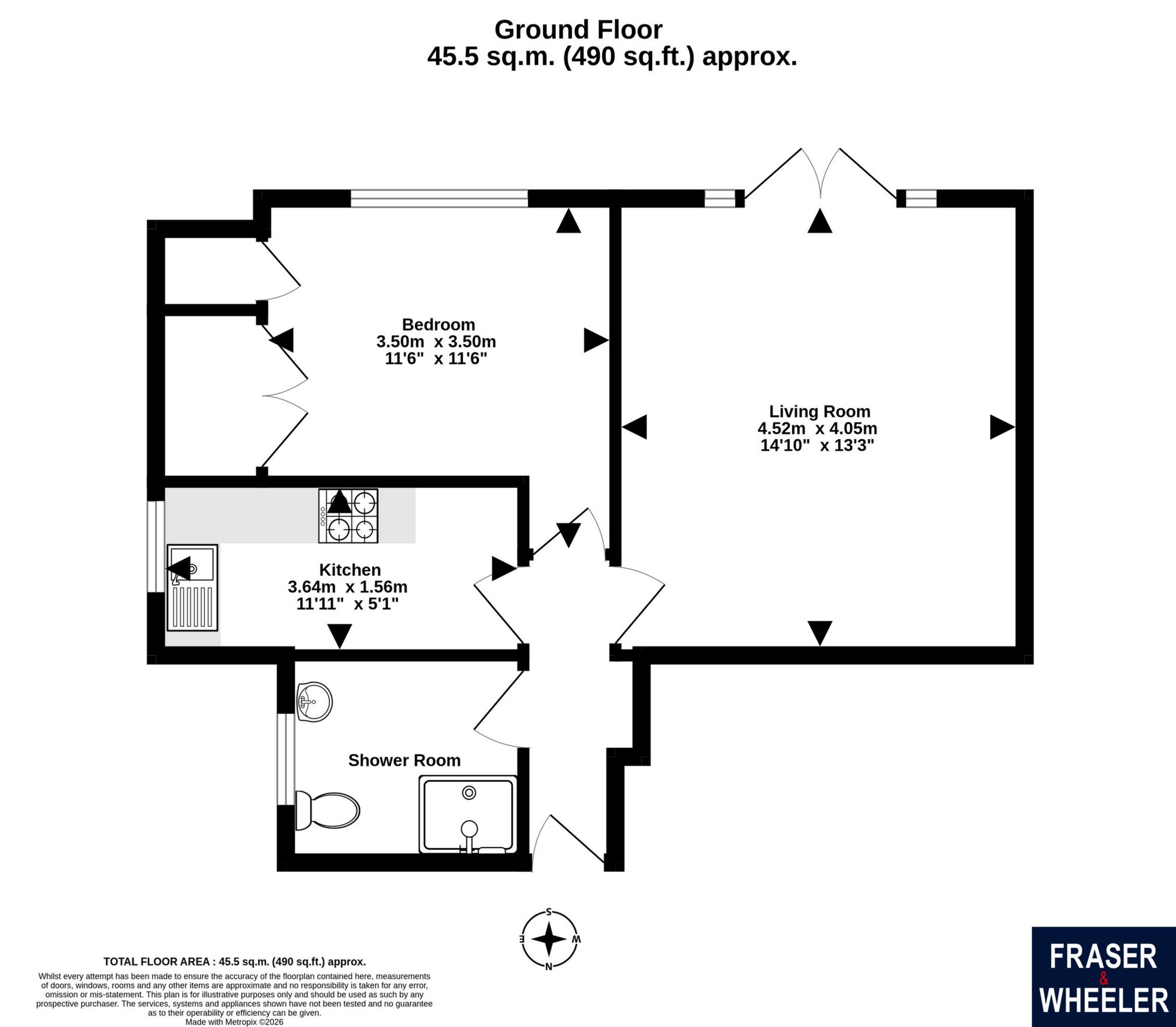 1 Caroline Lodge, Luscombe Hill, Dawlish floorplan