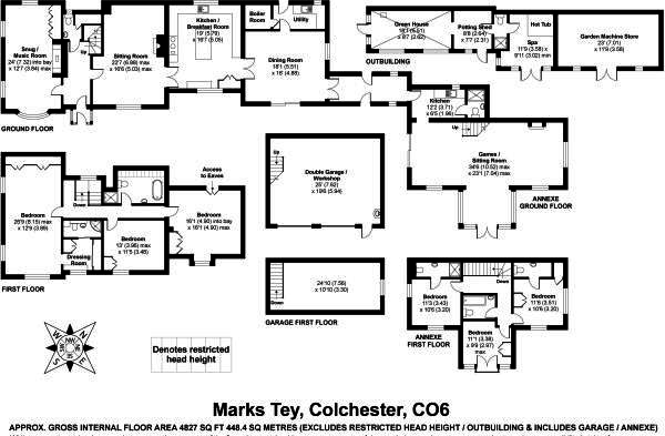 6 Bedrooms Detached house for sale in Potts Green, Marks Tey, Colchester CO6