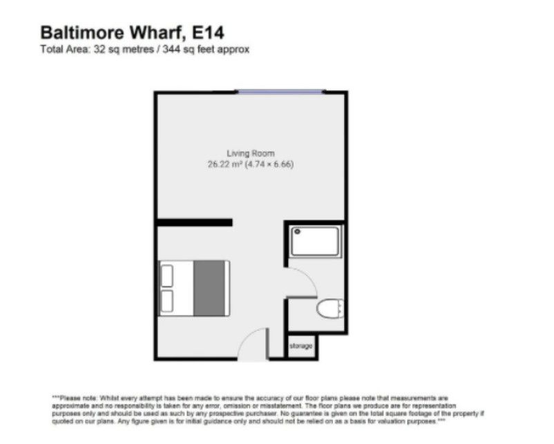 Apartment 451,12 Baltimore Wharf, London floorplan
