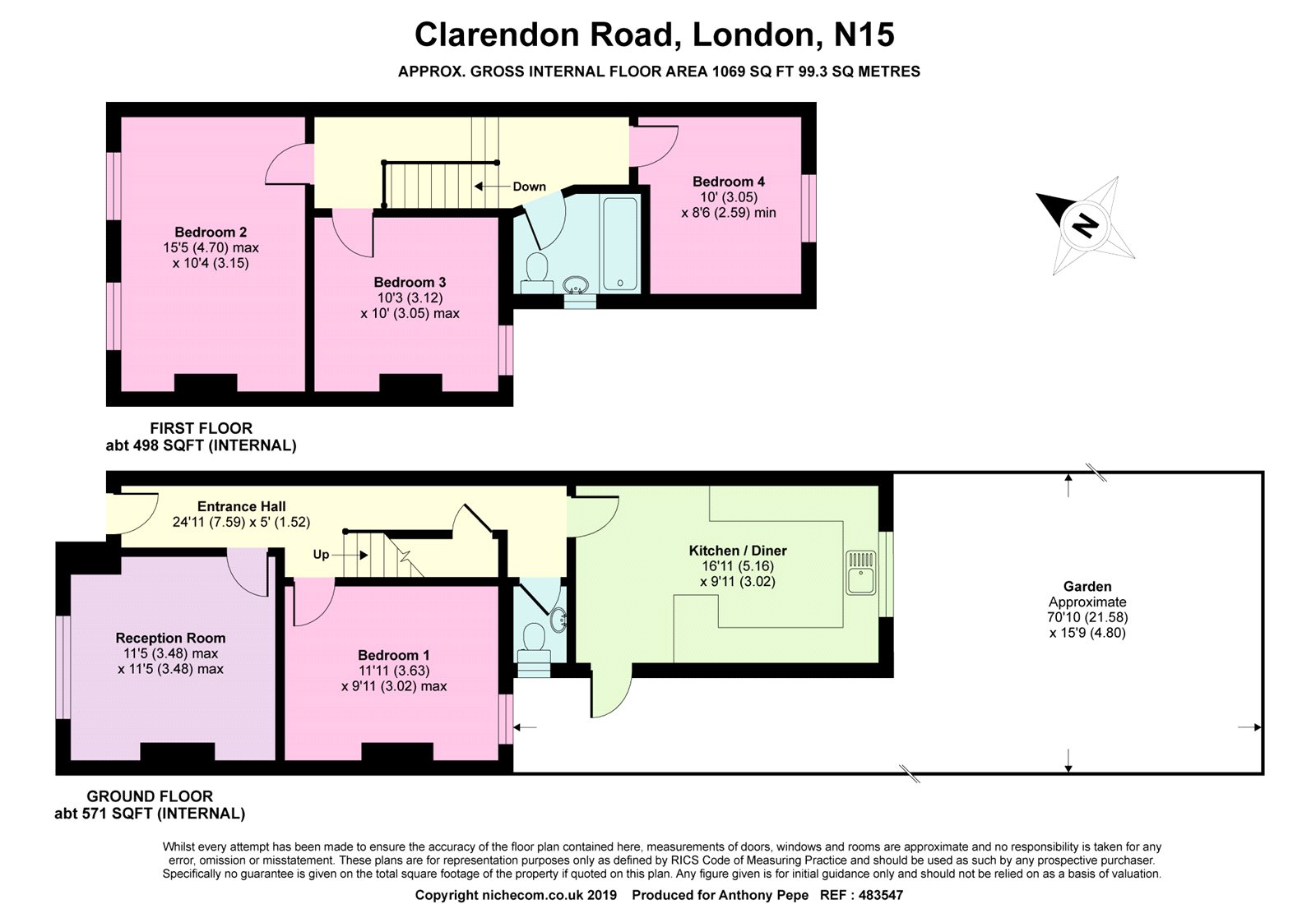 3 Bedrooms Detached house for sale in Clarendon Road, London N15