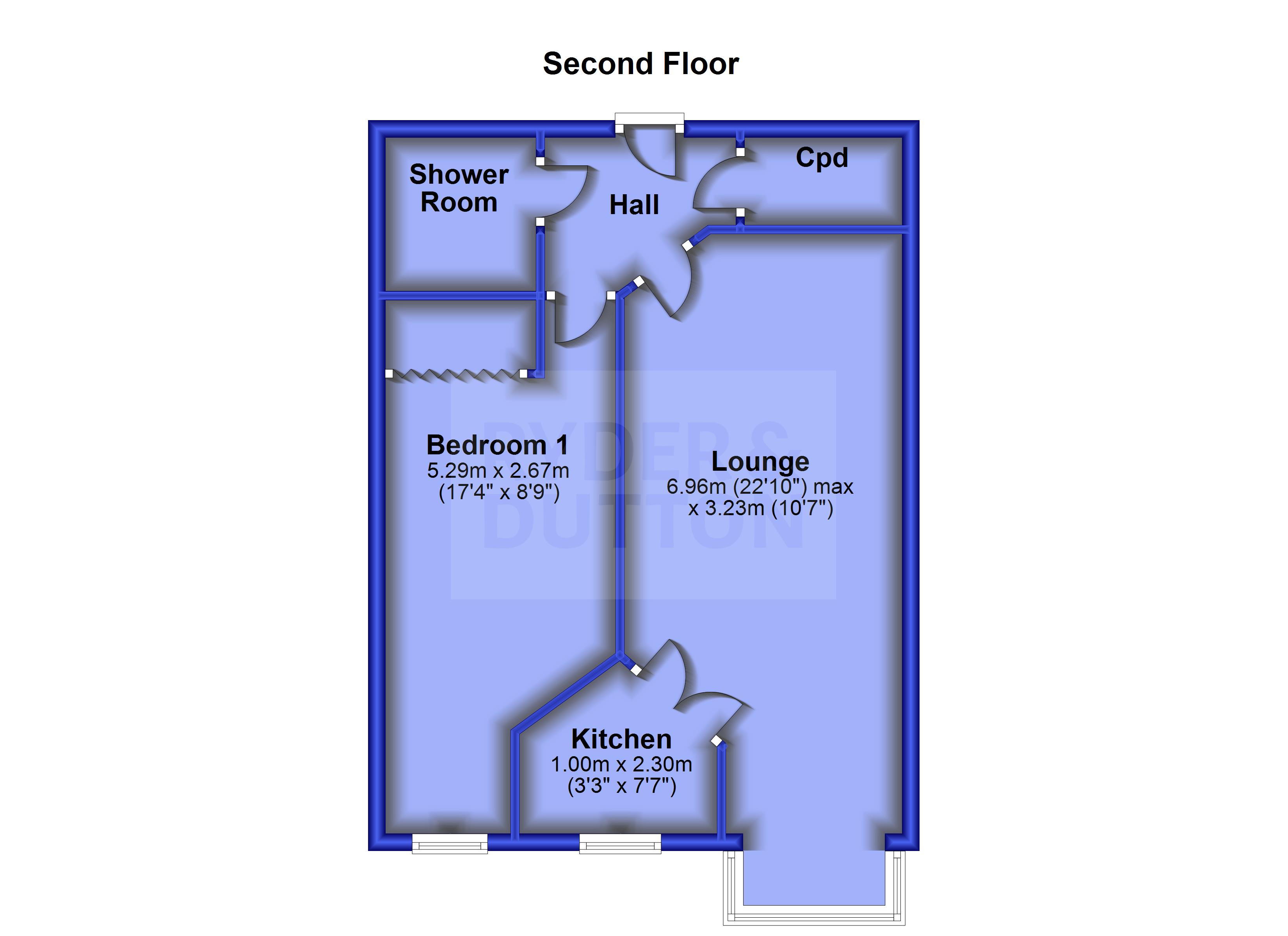 Warburton Court, High Street, Uppermill, Saddleworth OL3, 1 bedroom