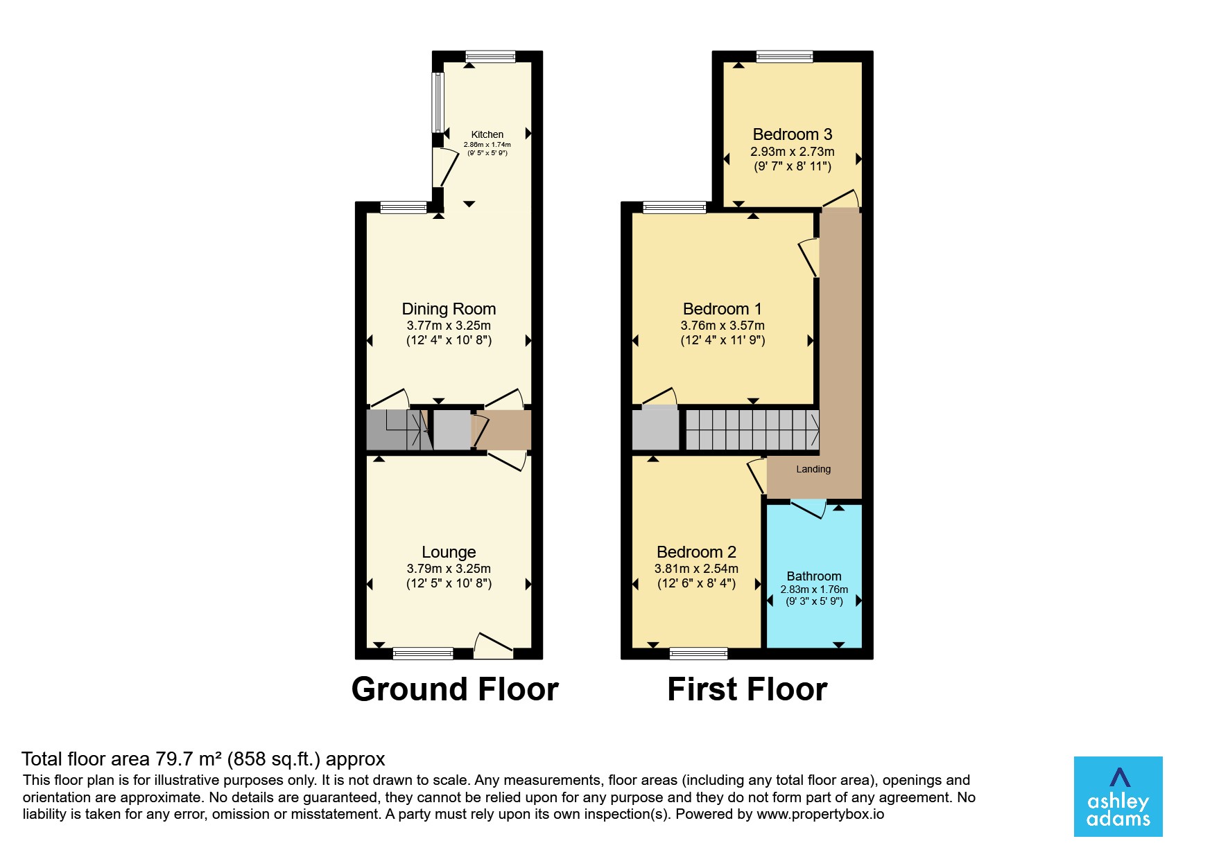 19, Drewry Lane, Derby floorplan