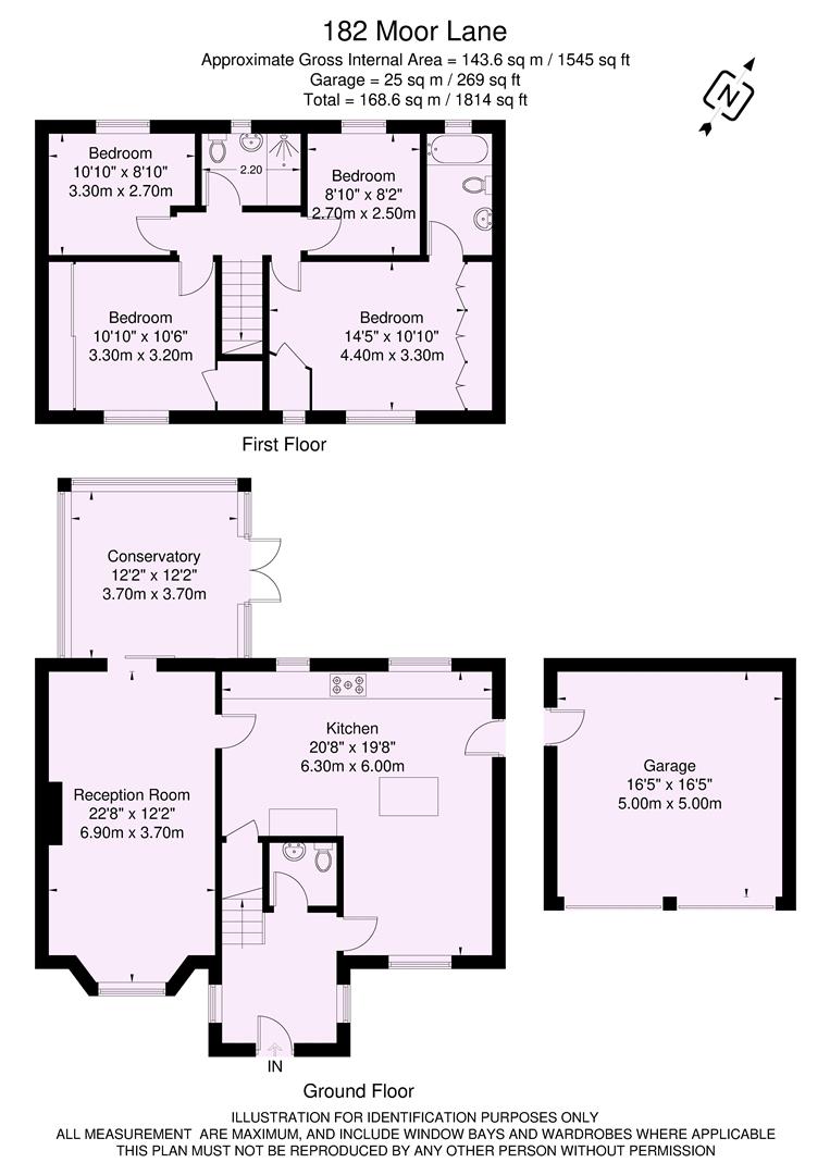 182, Moor Lane, York floorplan