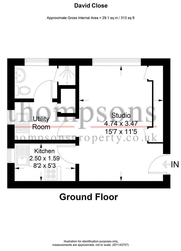 13, David Close, Hayes floorplan