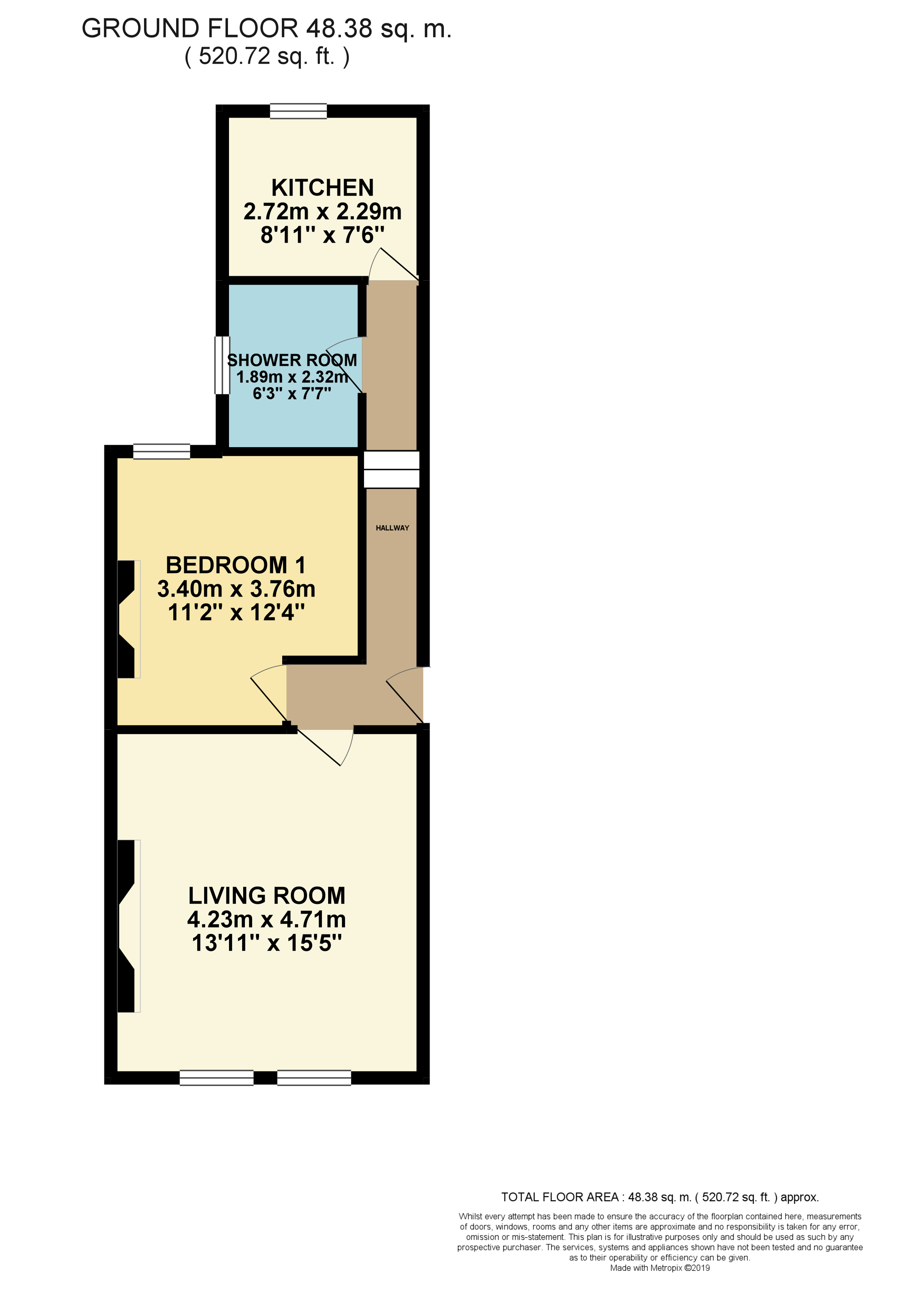 1 Bedrooms Flat to rent in High Street, Bentley, Doncaster DN5