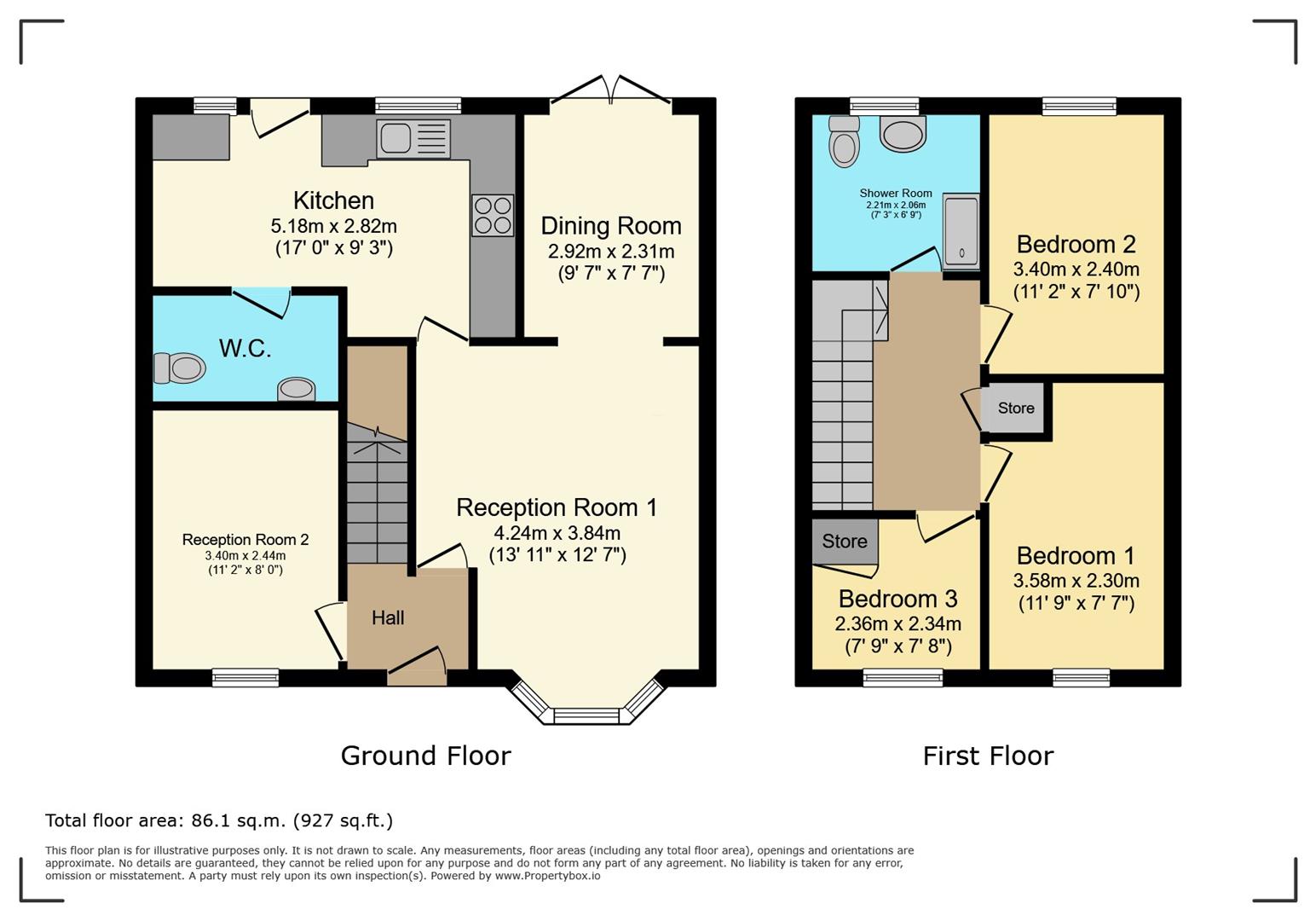 15, Priory Gardens, Barry floorplan