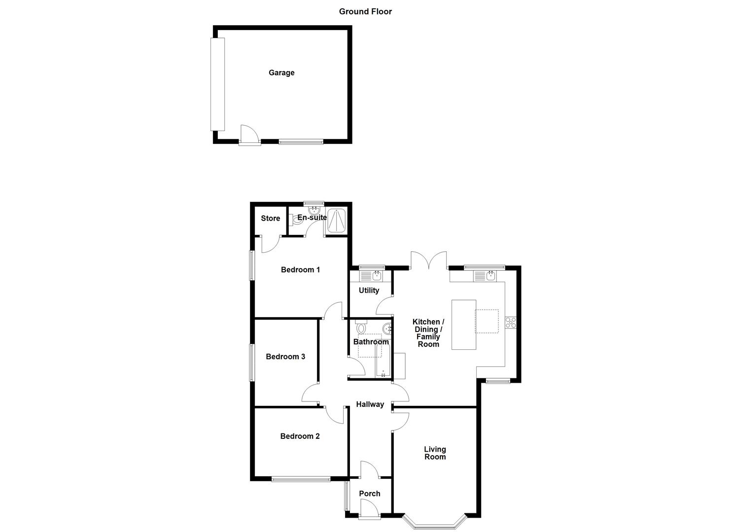 1, Cherry Tree Lane, Biddulph Moor floorplan