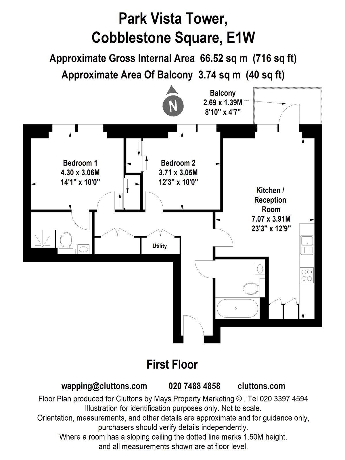 Park Vista Tower, London floorplan