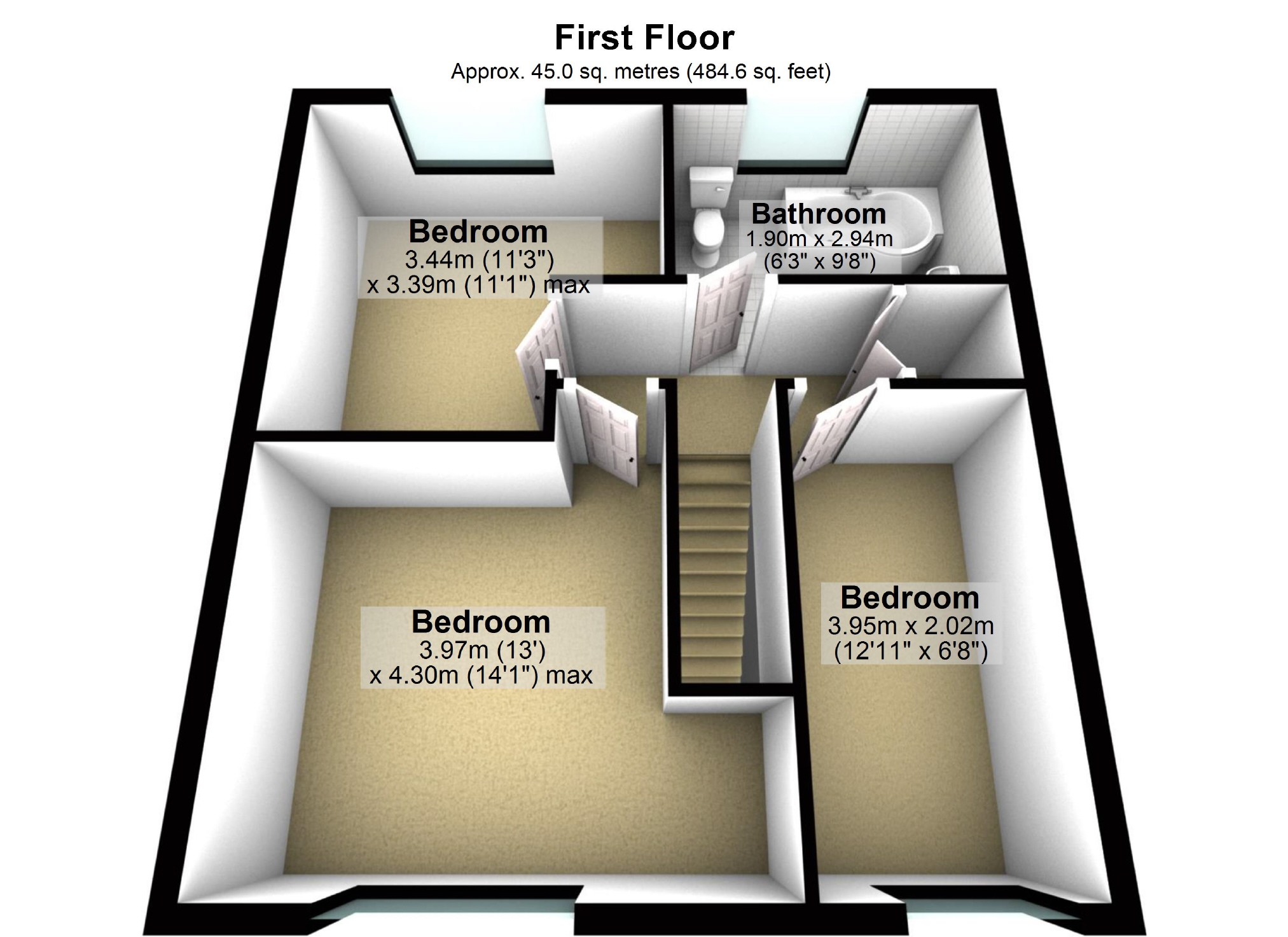 Stonecliffe View, Farnley, Leeds, West Yorkshire LS12, 3 bedroom town