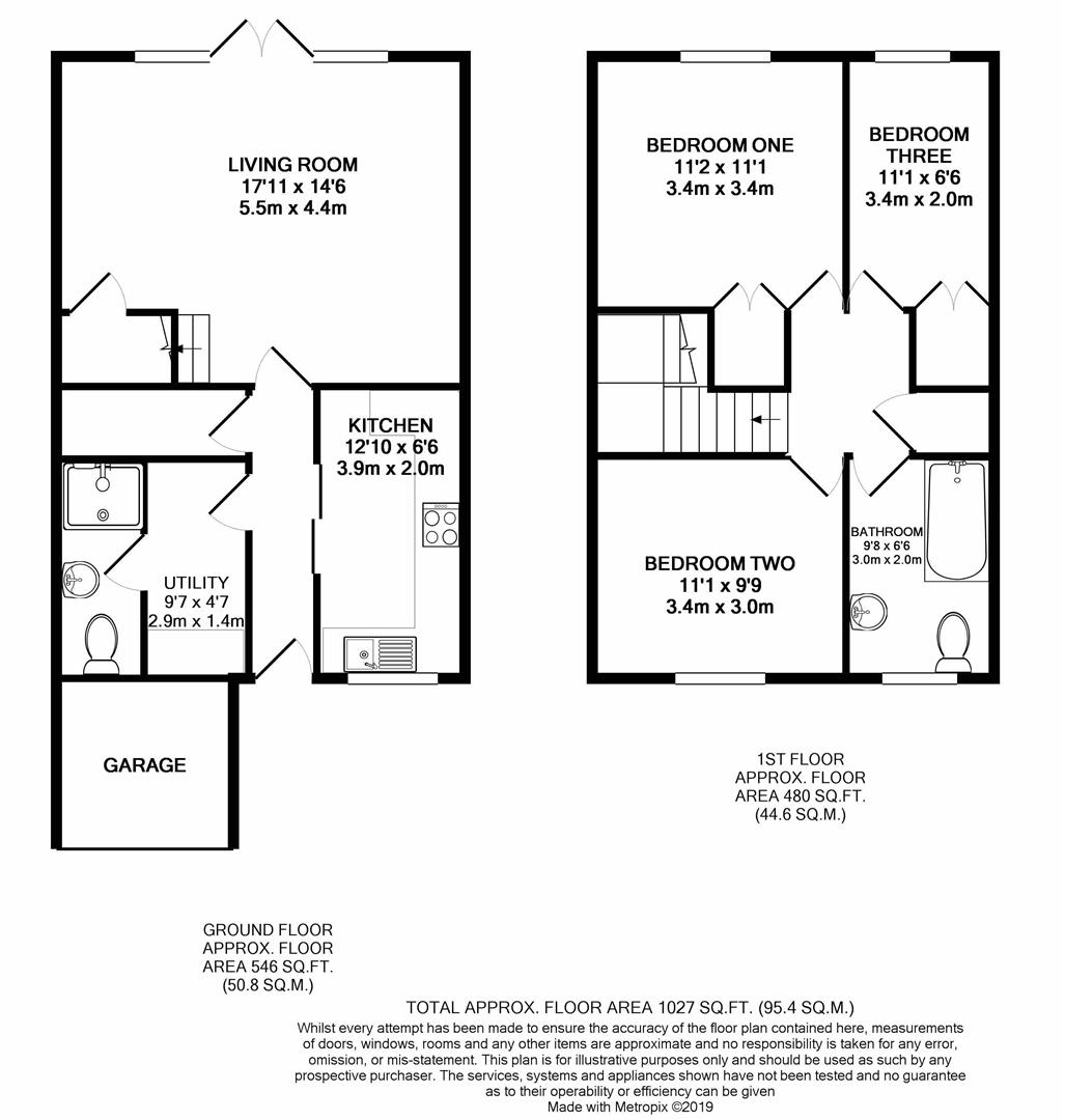 3 Bedrooms Terraced house to rent in Woburn Close, Caversham, Reading RG4