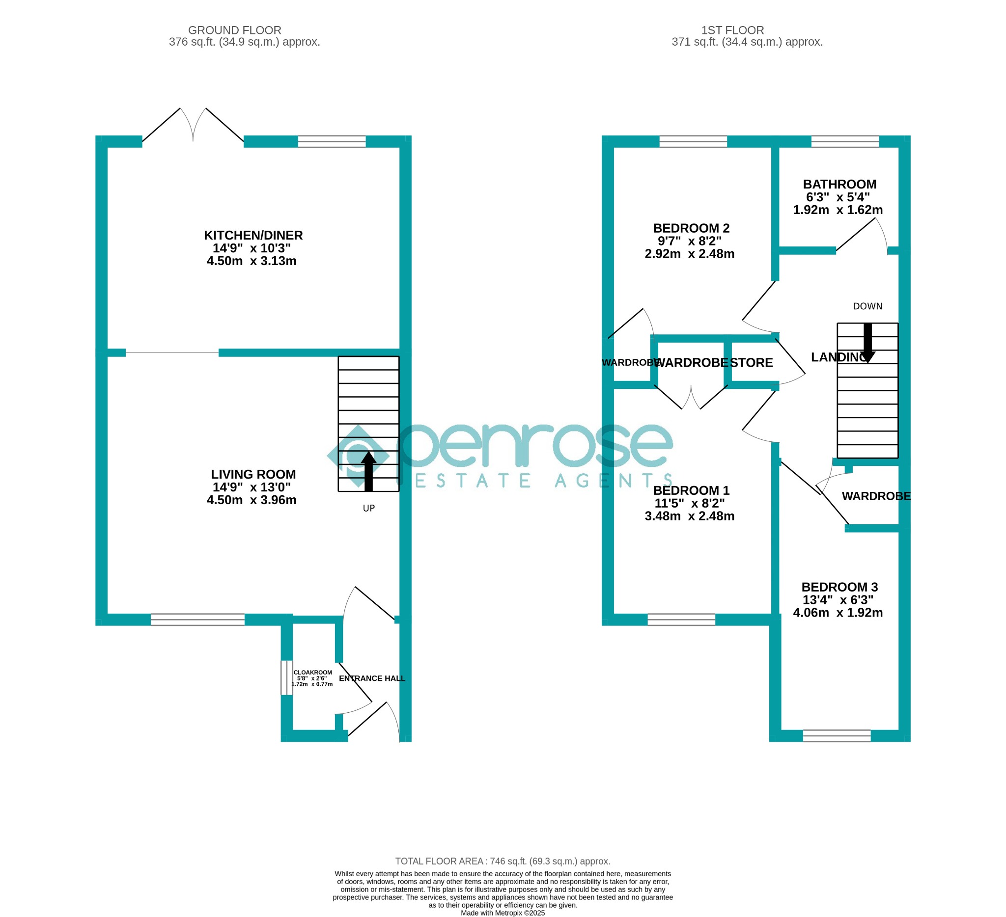 16, Temple Close, Luton floorplan