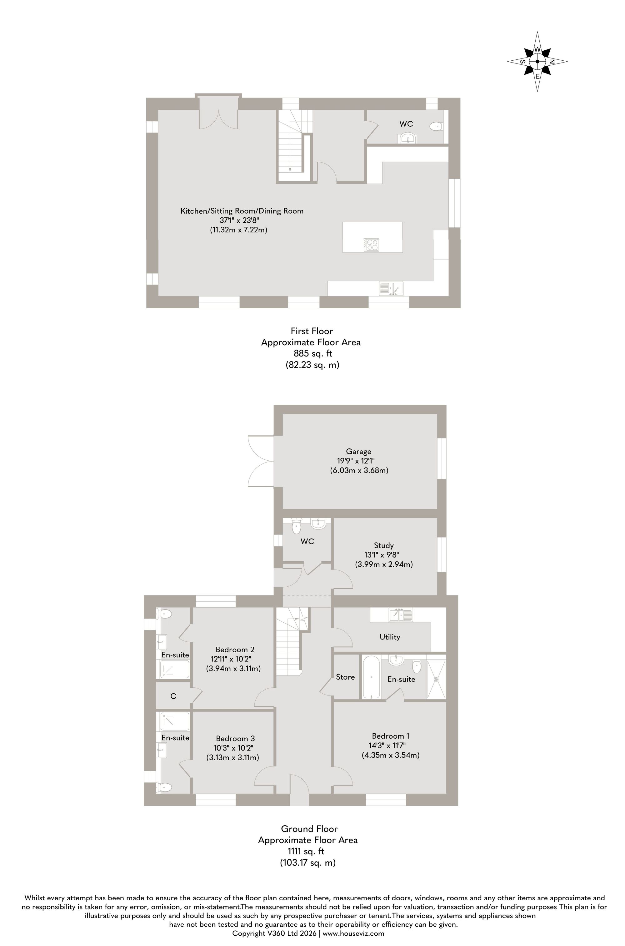 Detached Houses at Oakridge, Lynn Road, Great Bircham floorplan