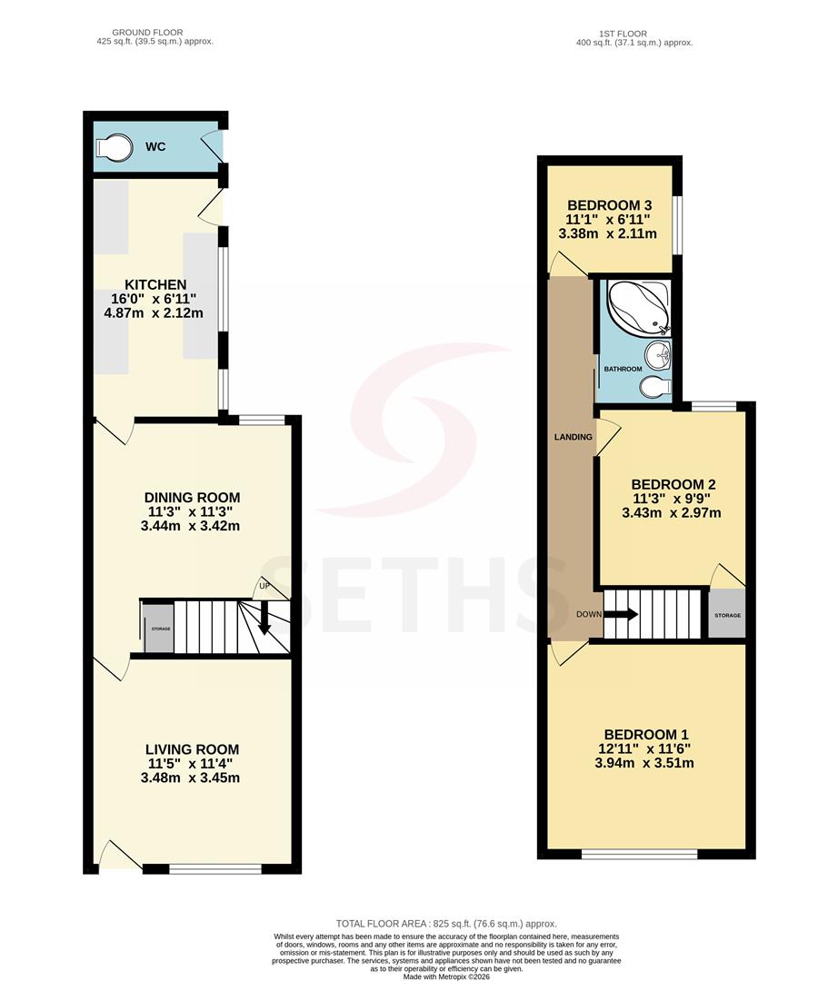 Lambert Road, Leicester floorplan