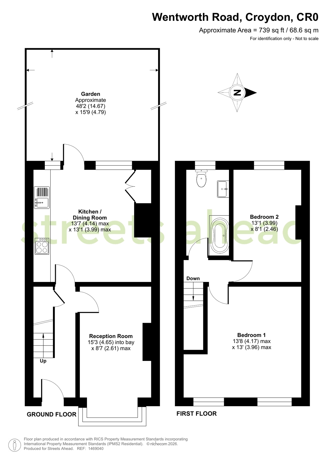 83, Wentworth Road, Croydon floorplan