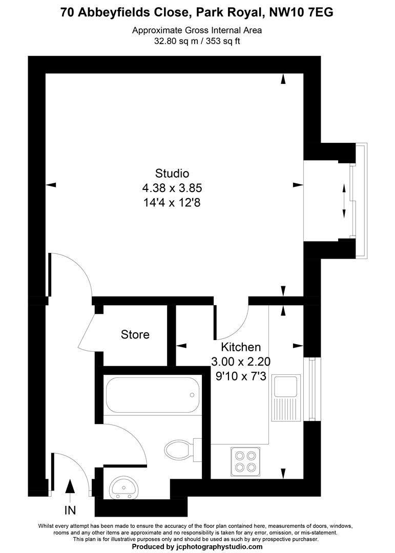 70, Abbeyfields Close, London floorplan