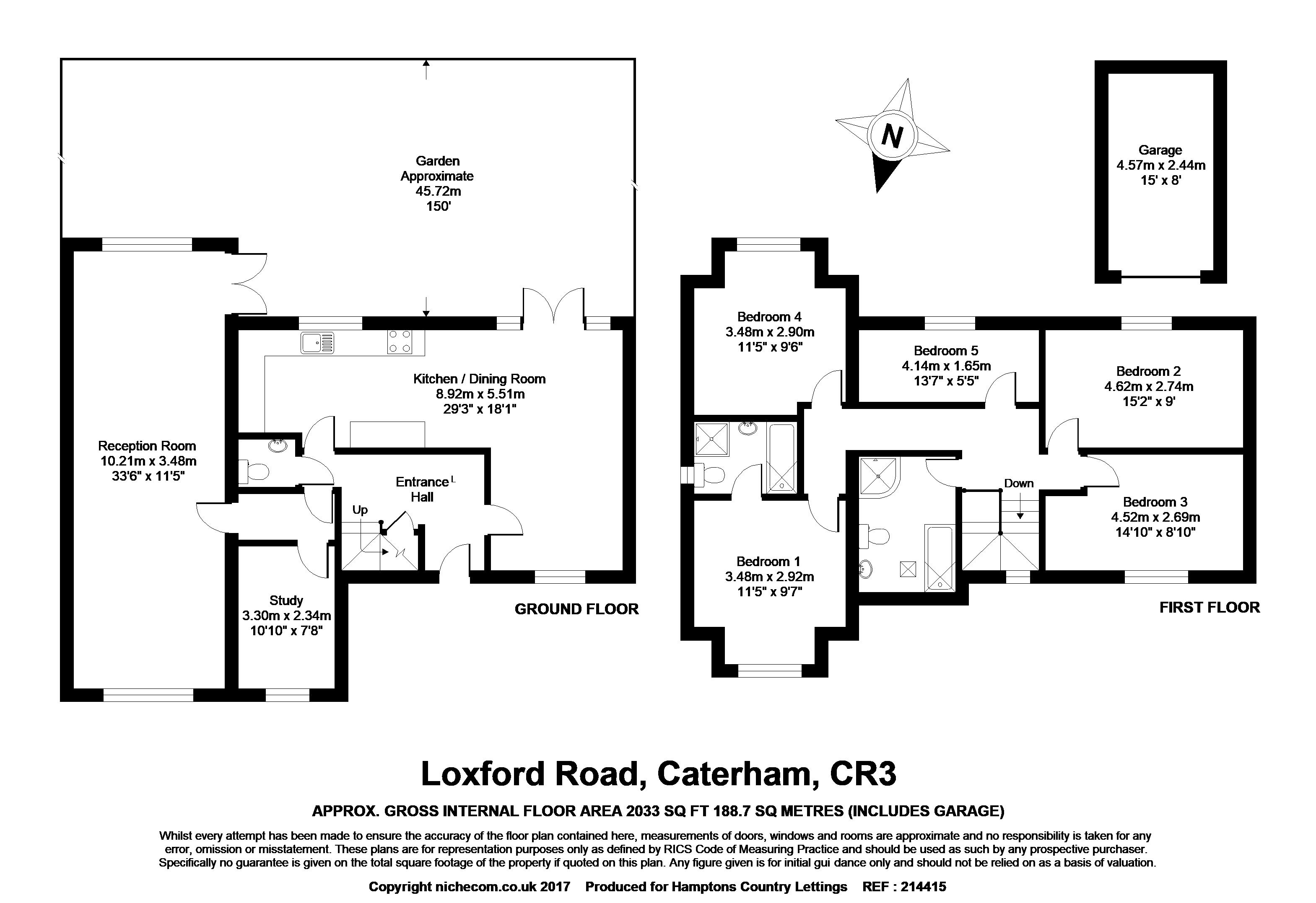 Spaniards Cottage, 12, Loxford Road, Caterham floorplan