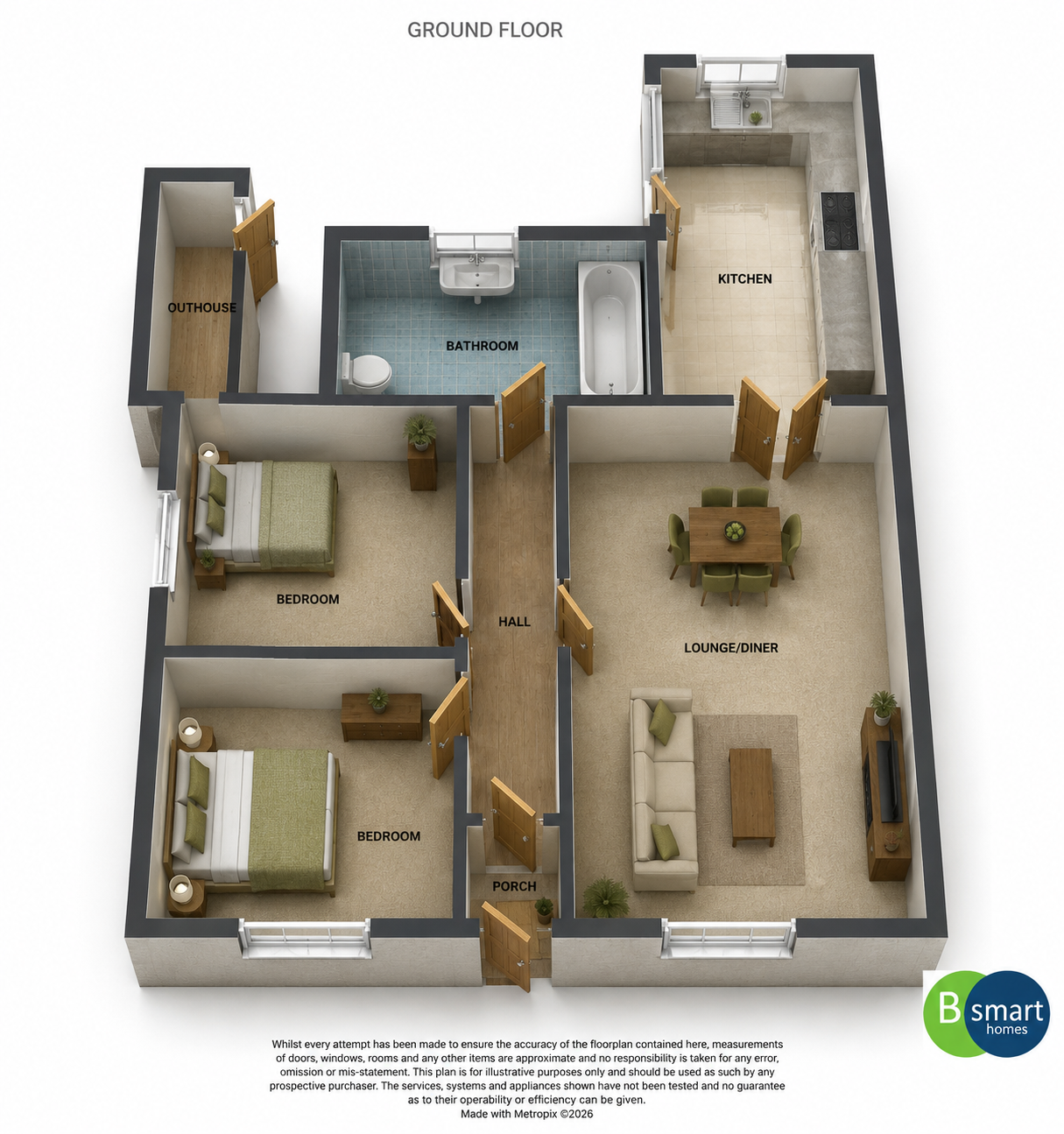 9, Twyford Close, Mexborough floorplan