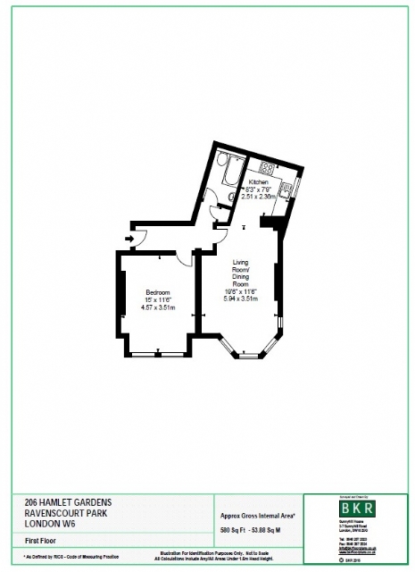 1 Bedrooms Flat to rent in Hamlet Gardens, Ravenscourt Park, Hammersmith, London W6