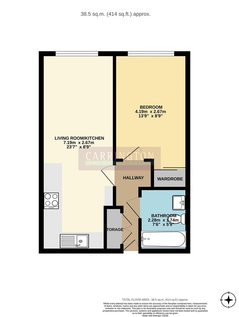 Flat 10, 111-125, Shenley Road, Borehamwood floorplan
