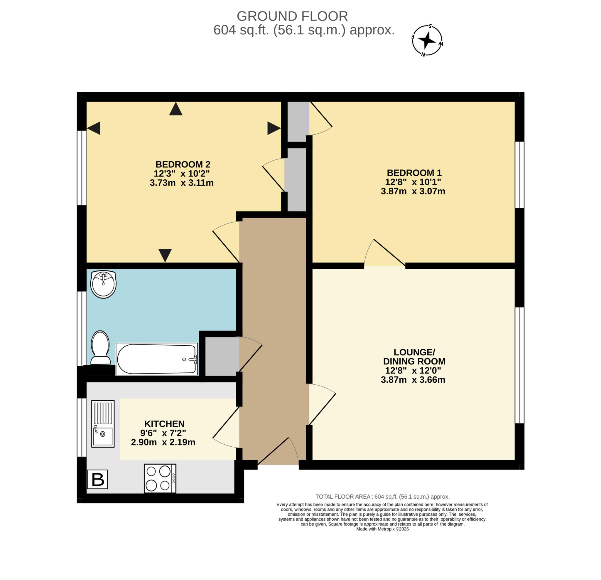 17, Malvern Close, Reading floorplan