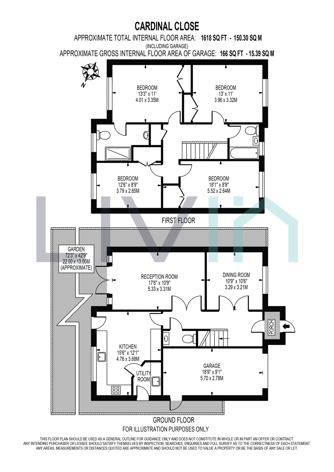 12 Cardinal Close, South Croydon floorplan