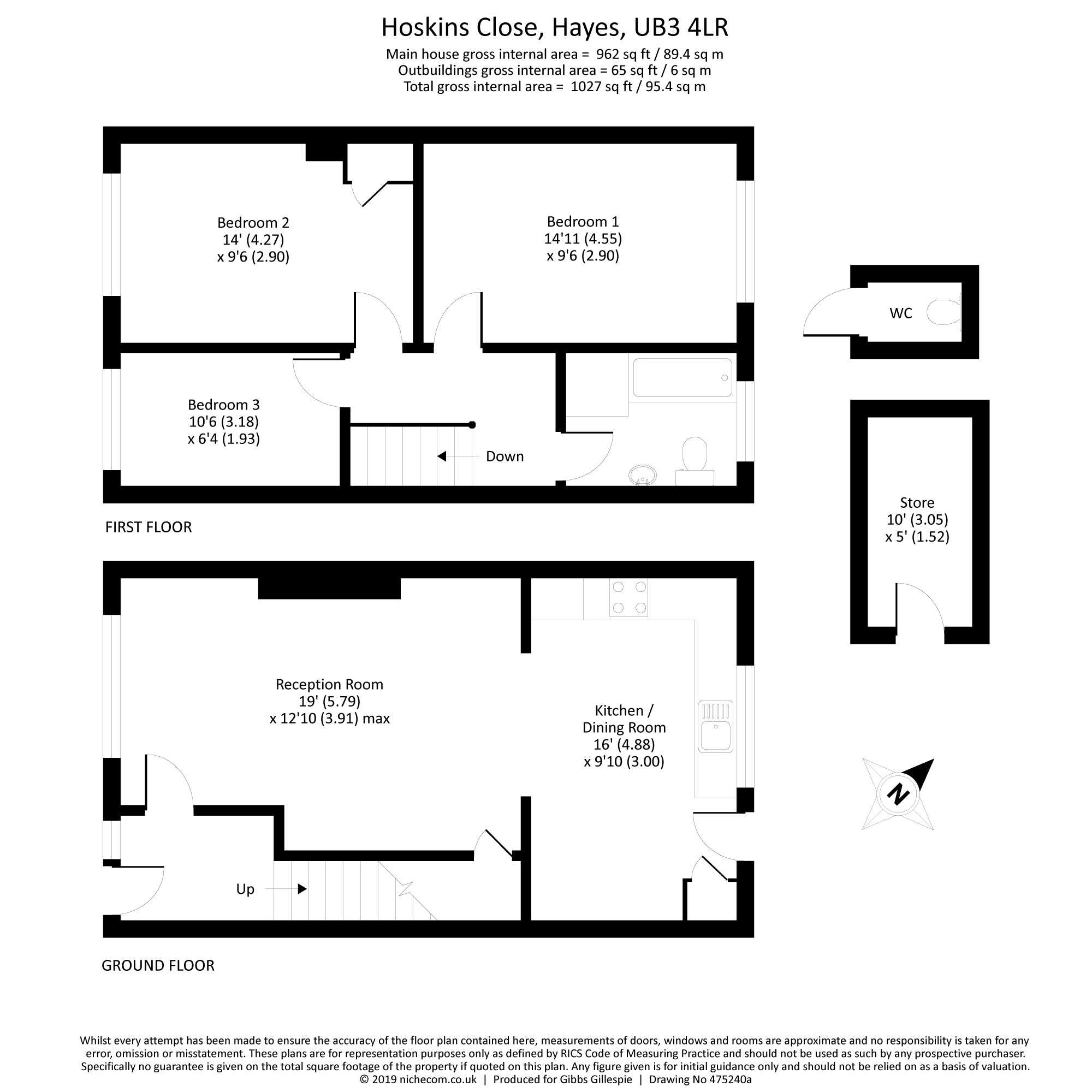 3 Bedrooms Terraced house for sale in Hoskins Close, Hayes, Middlesex UB3