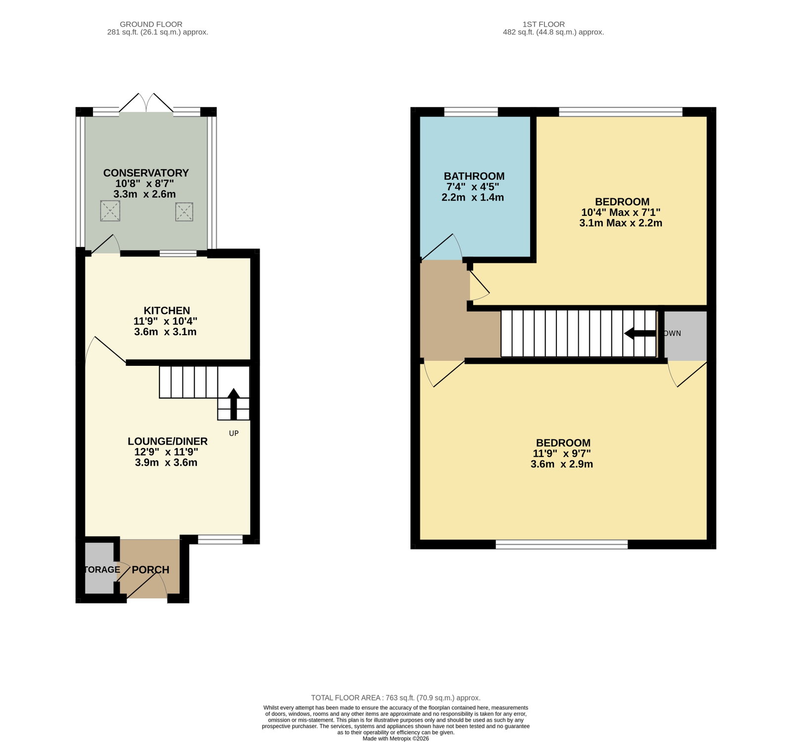 49, Tickner Close, Southampton floorplan