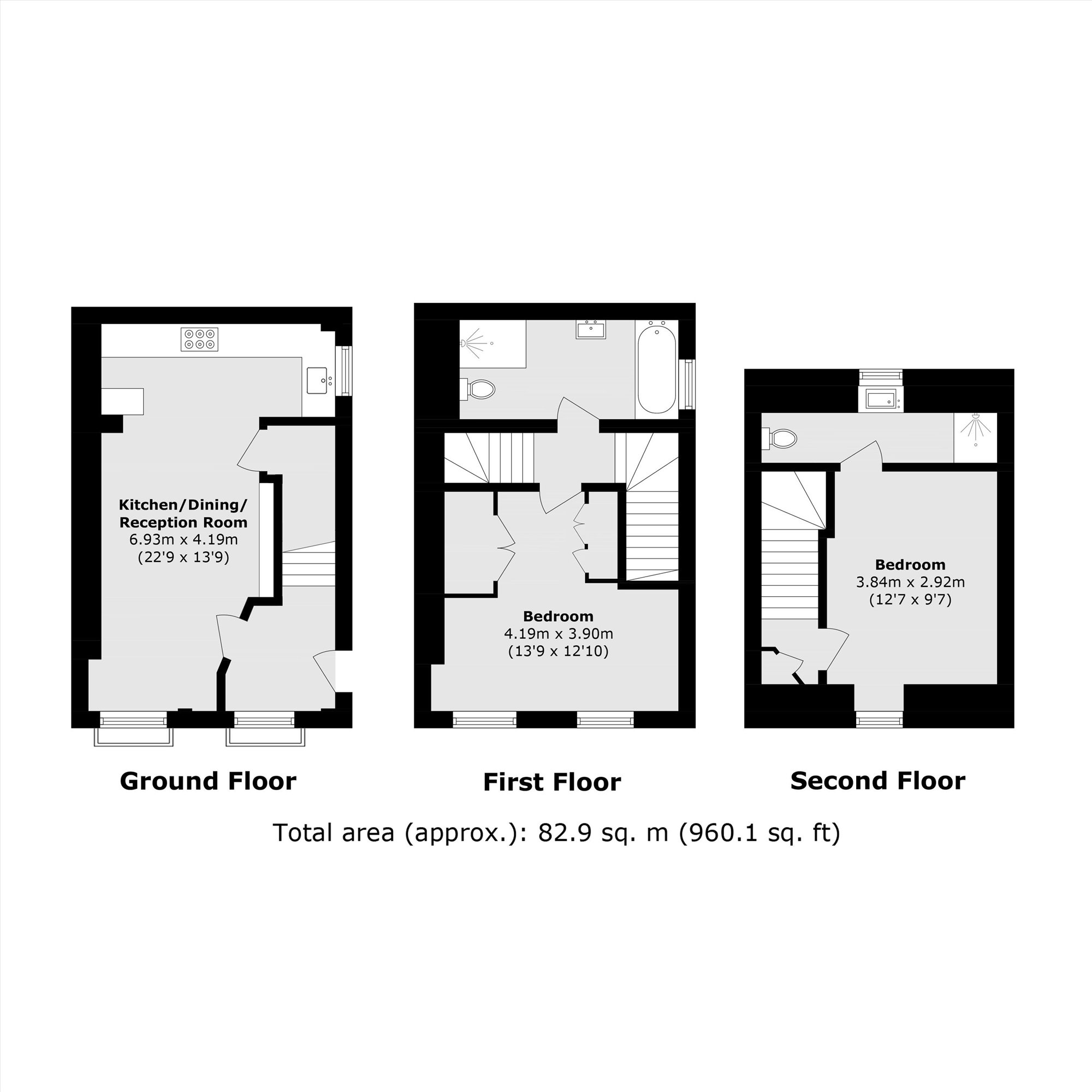 45D, Grosvenor Park, London floorplan